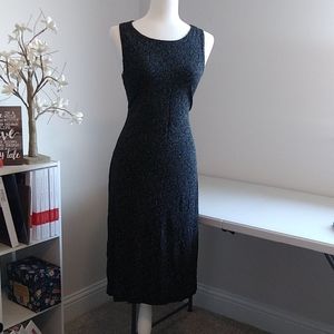 Black glitter dress